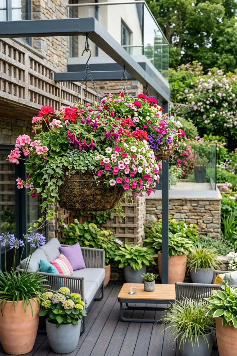 Hängeampeln & schwebende Gärten: Die dritte Dimension nutzen – Gartengestaltung: Ideen für den kleinen Garten: 10 Inspirationen