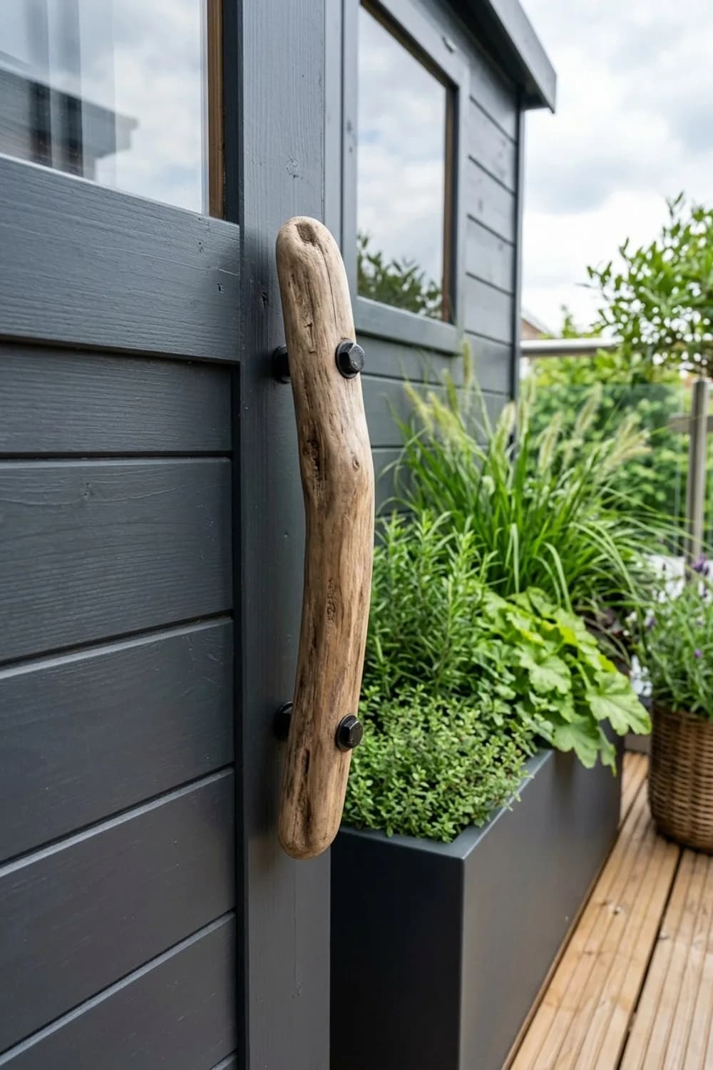 Türgriff: Das einzigartige DIY-Detail für dein Gartenhaus – Schwemmholz im Garten: 7 kreative Ideen
