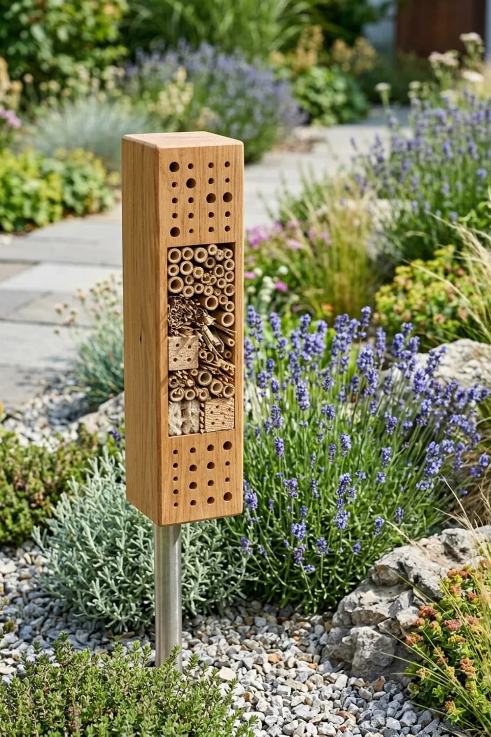 Insektenstele: Kunstwerk mit ökologischem Nutzen – Steelen im Garten: 10 schöne Ideen