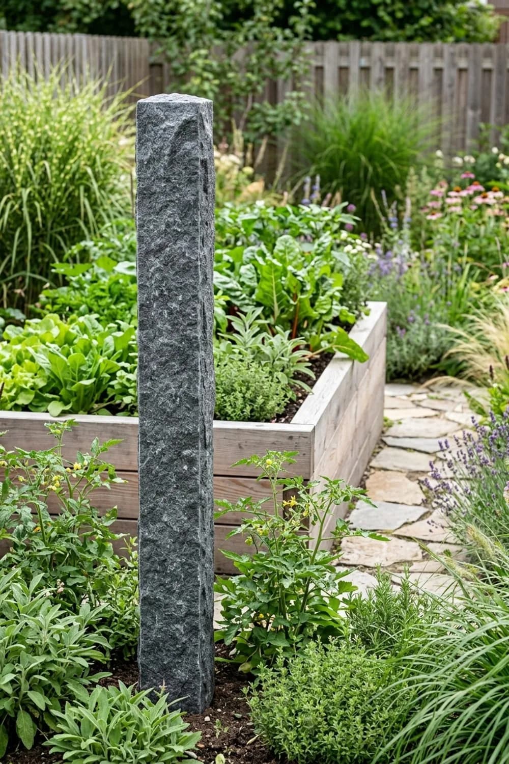 Naturstein-Stele: Zeitlose Eleganz für die Ewigkeit – Steelen im Garten: 10 schöne Ideen