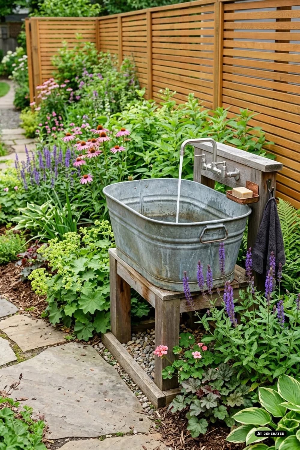 Upcycling-Wunder: Die alte Zinkwanne als Spülbecken – Waschbecken Garten: 7 schöne Ideen