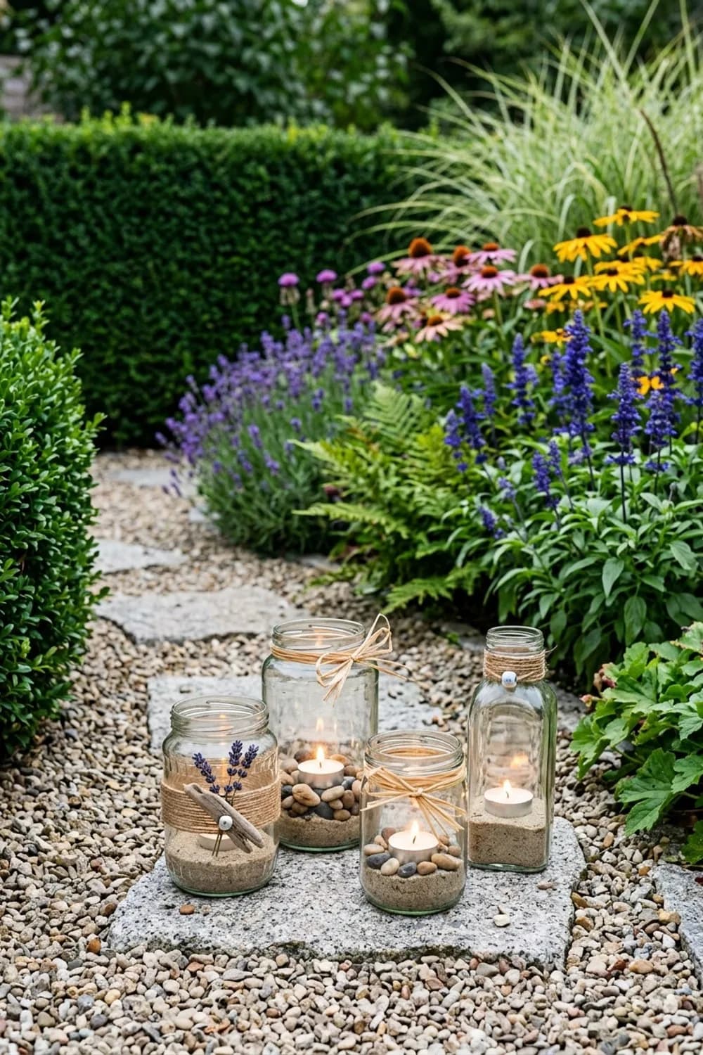 Kreatives Upcycling: Individuelle Windlichter aus alten Gläsern – Windlichter im Garten: 8 schöne Ideen