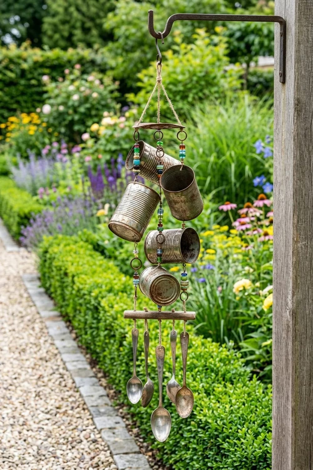 Blechdosen: Das rustikale Klangspiel mit Charme – Windrad basteln für den Garten: 9 kreative Ideen