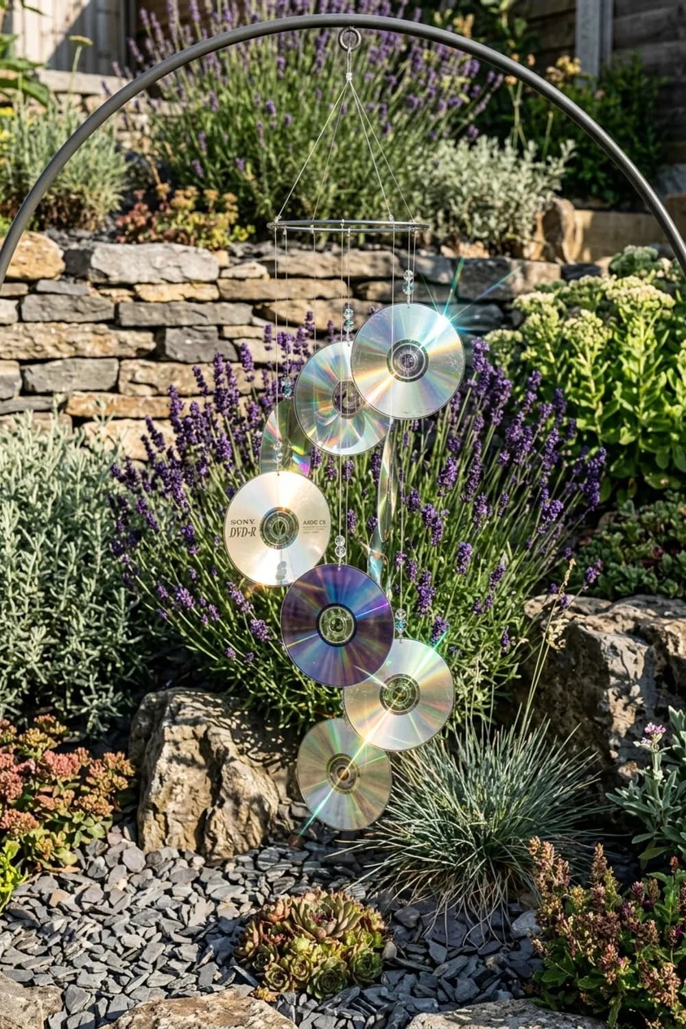 CDs und DVDs: Das schillernde Lichtspiel gegen Vögel – Windrad basteln für den Garten: 9 kreative Ideen