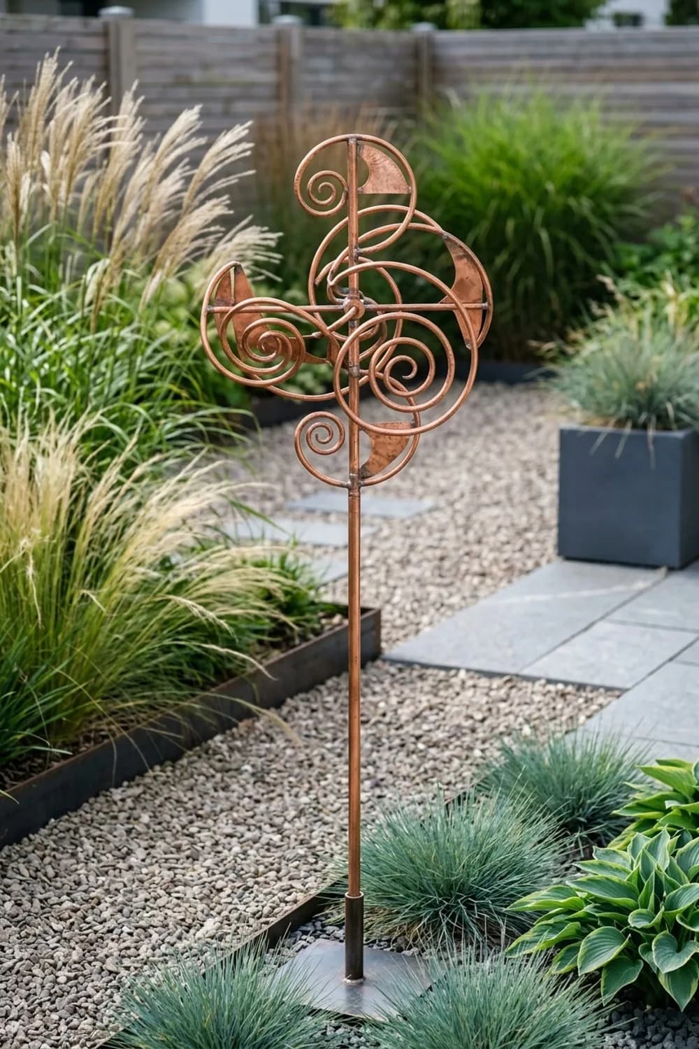 Kupferrohre: Das edle Designobjekt mit Patina – Windrad basteln für den Garten: 9 kreative Ideen