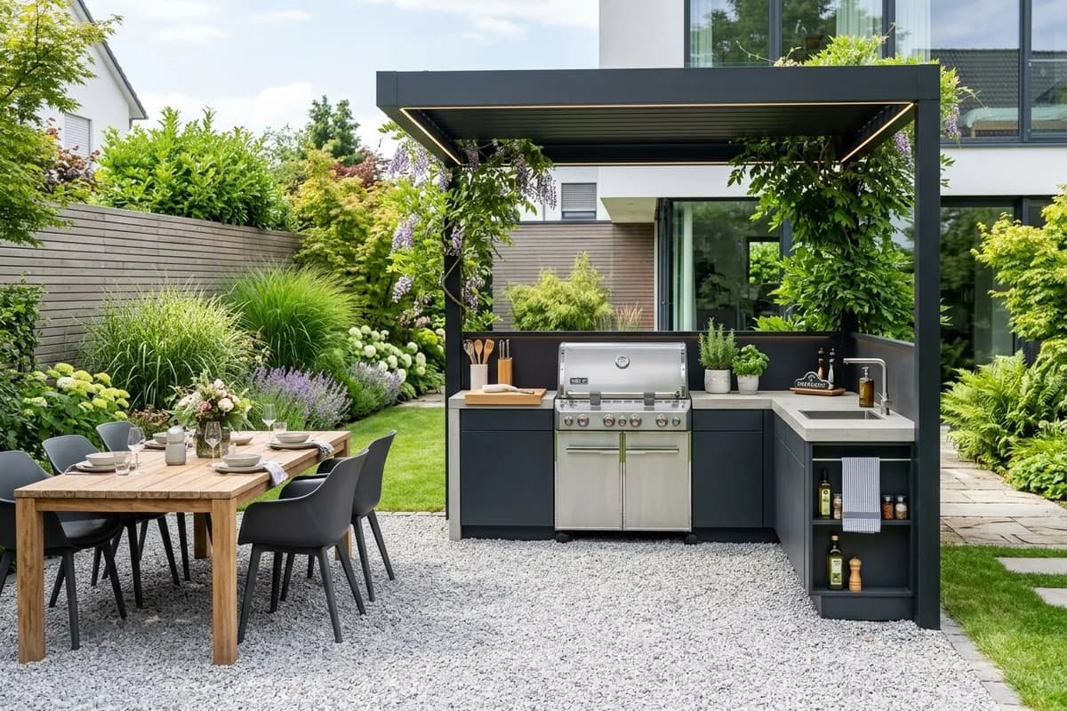 Grillecke im Garten: 11 schöne Ideen – Titelbild