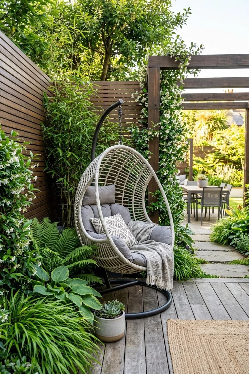 Der versteckte Leseplatz: Umgeben von Sichtschutz – Hängesessel im Garten: 7 gemütliche Ideen