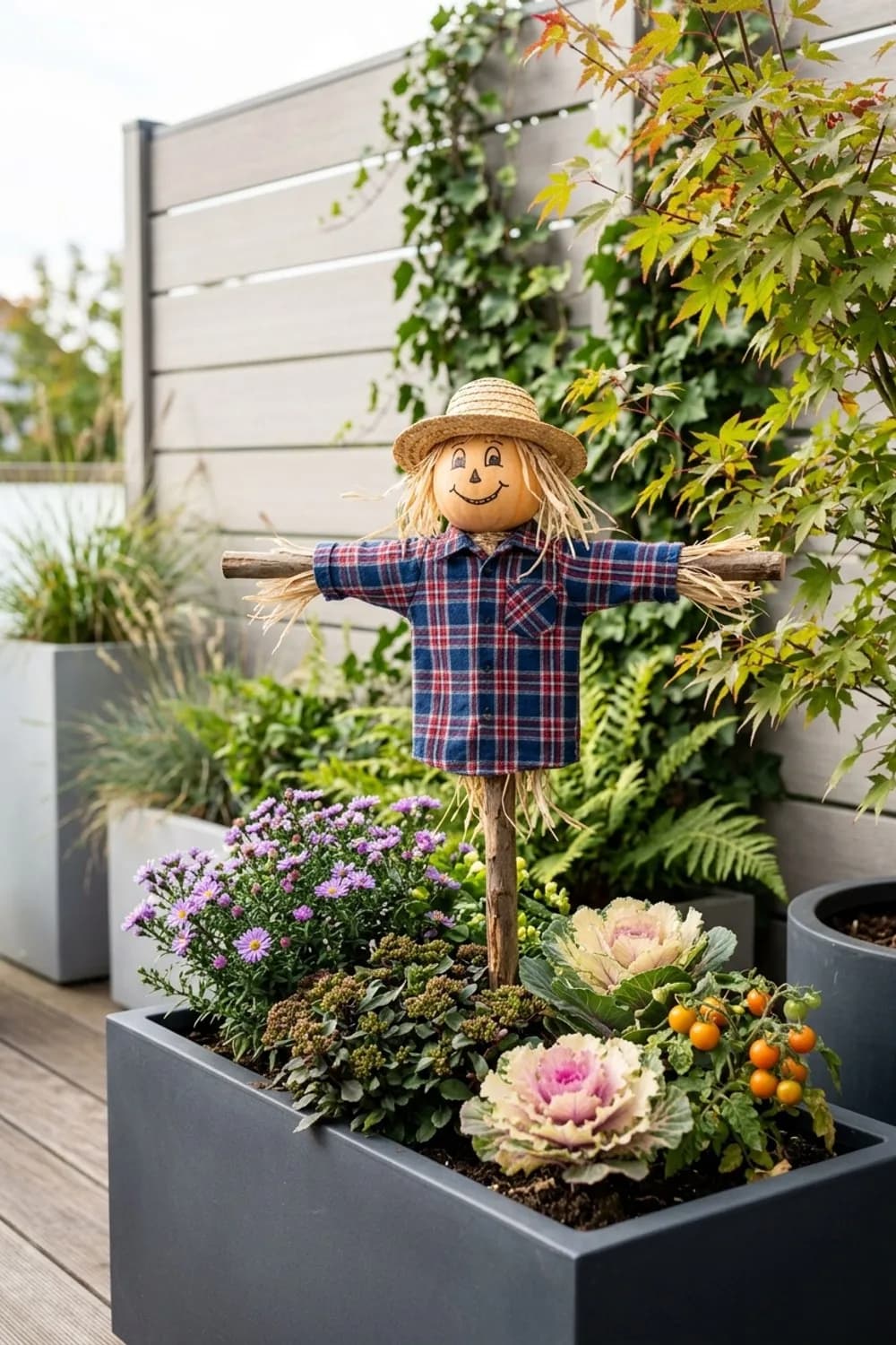 Vogelscheuche & Strohballen: Ländlicher Charme für dein grünes Reich – Herbstdeko im Garten: 9 schöne Ideen