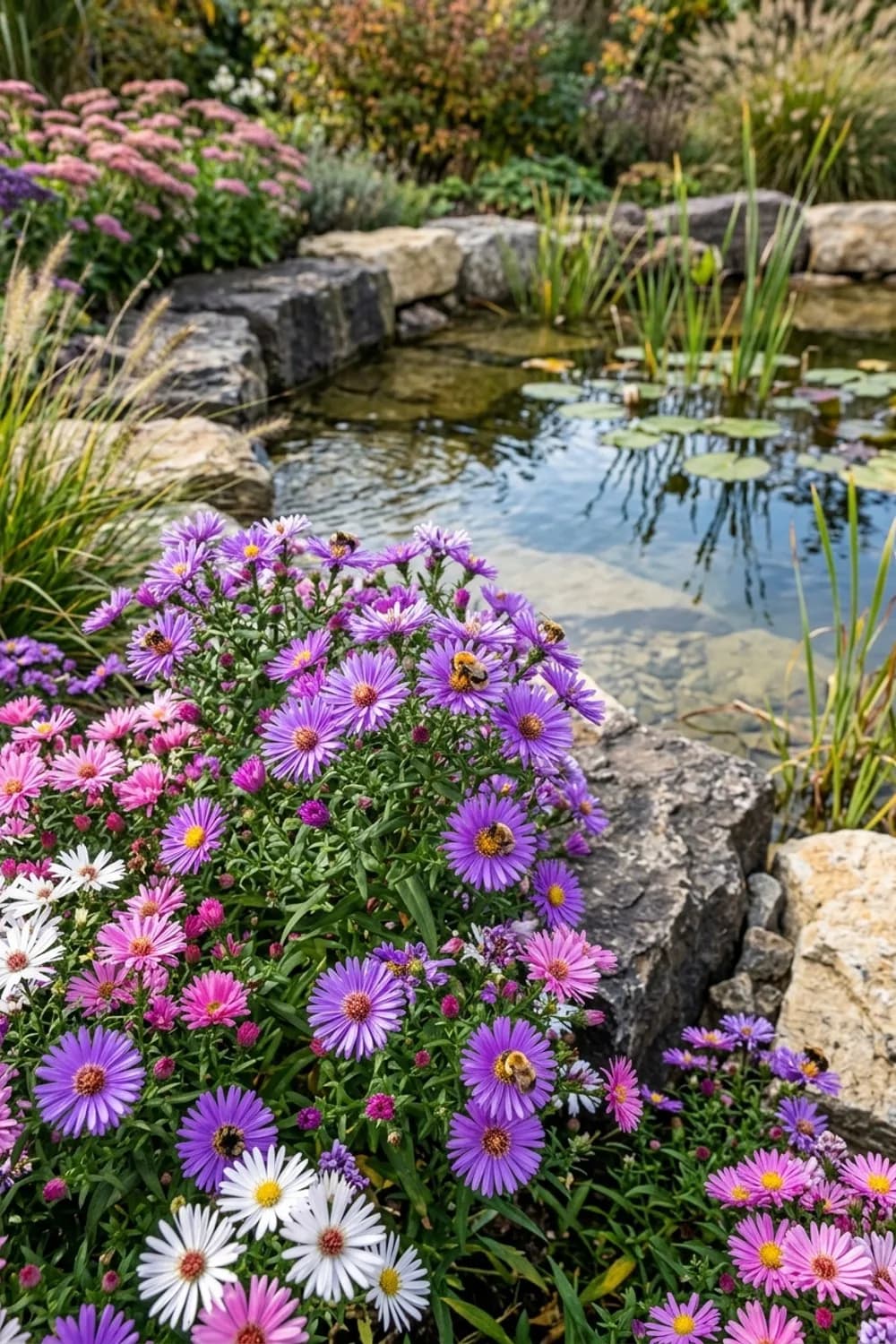 Herbstastern: Späte Blütenpracht für Bienen und Hummeln – Herbstdeko auf der Terrasse: 11 schöne Ideen