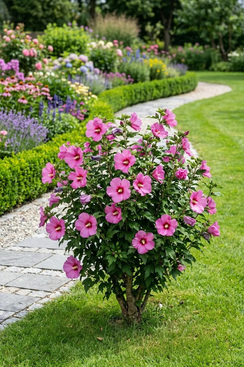 Solitärgehölz: Ein Hibiskus als strahlender Mittelpunkt – Hibiskus im Garten: 11 schöne Ideen