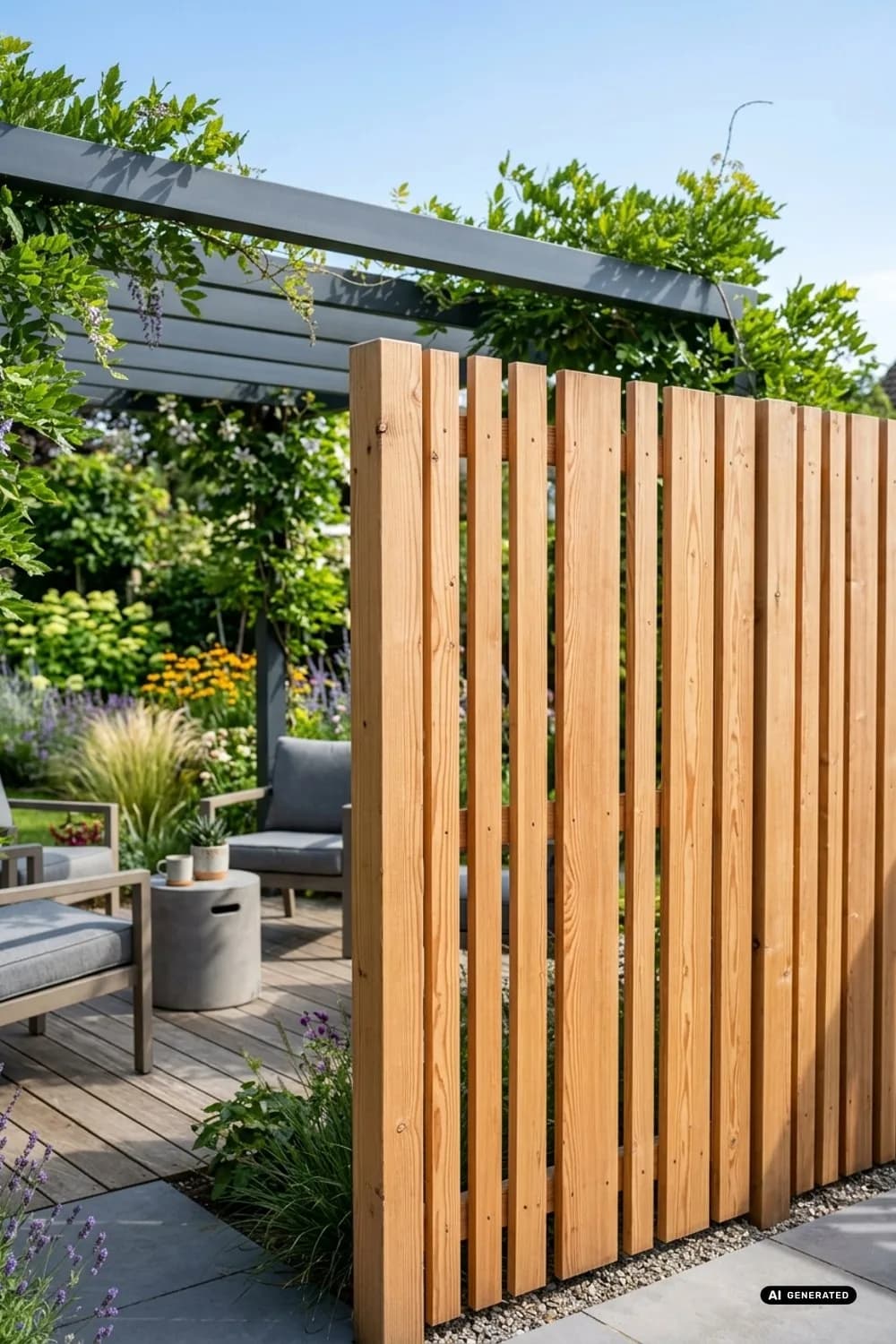 Dekorativer Sichtschutz: Mehr Privatsphäre mit Stil – Holzbretter Dekoration im Garten: 11 schöne Ideen