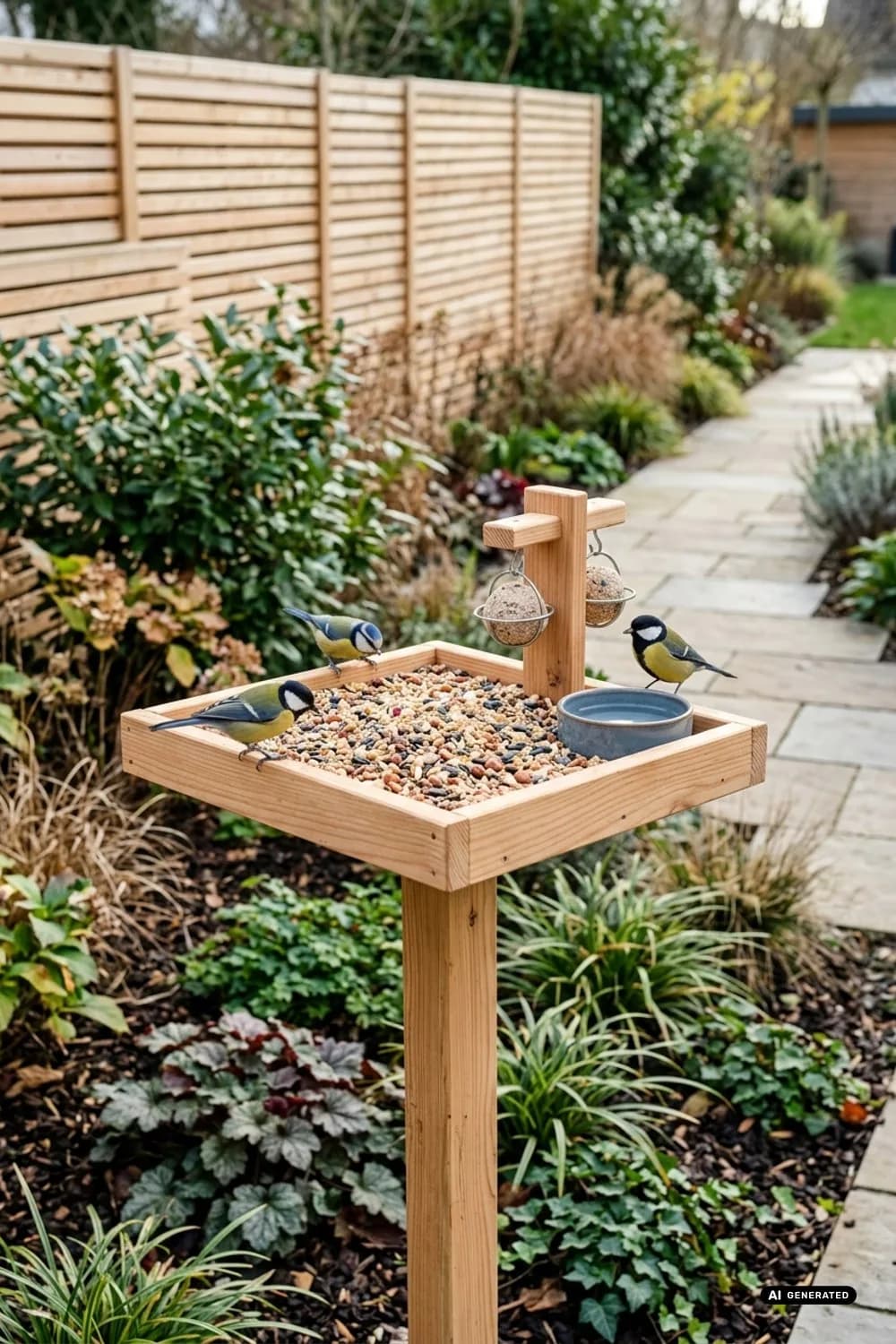 Vogel-Futterstation: Ein Buffet für gefiederte Freunde – Holzbretter Dekoration im Garten: 11 schöne Ideen