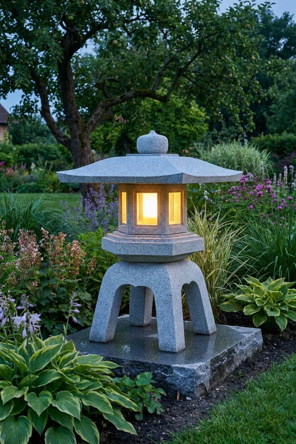 Steinlaterne (Tōrō): Ein Licht in der Dämmerung – Japanischer Garten: 9 schöne Ideen