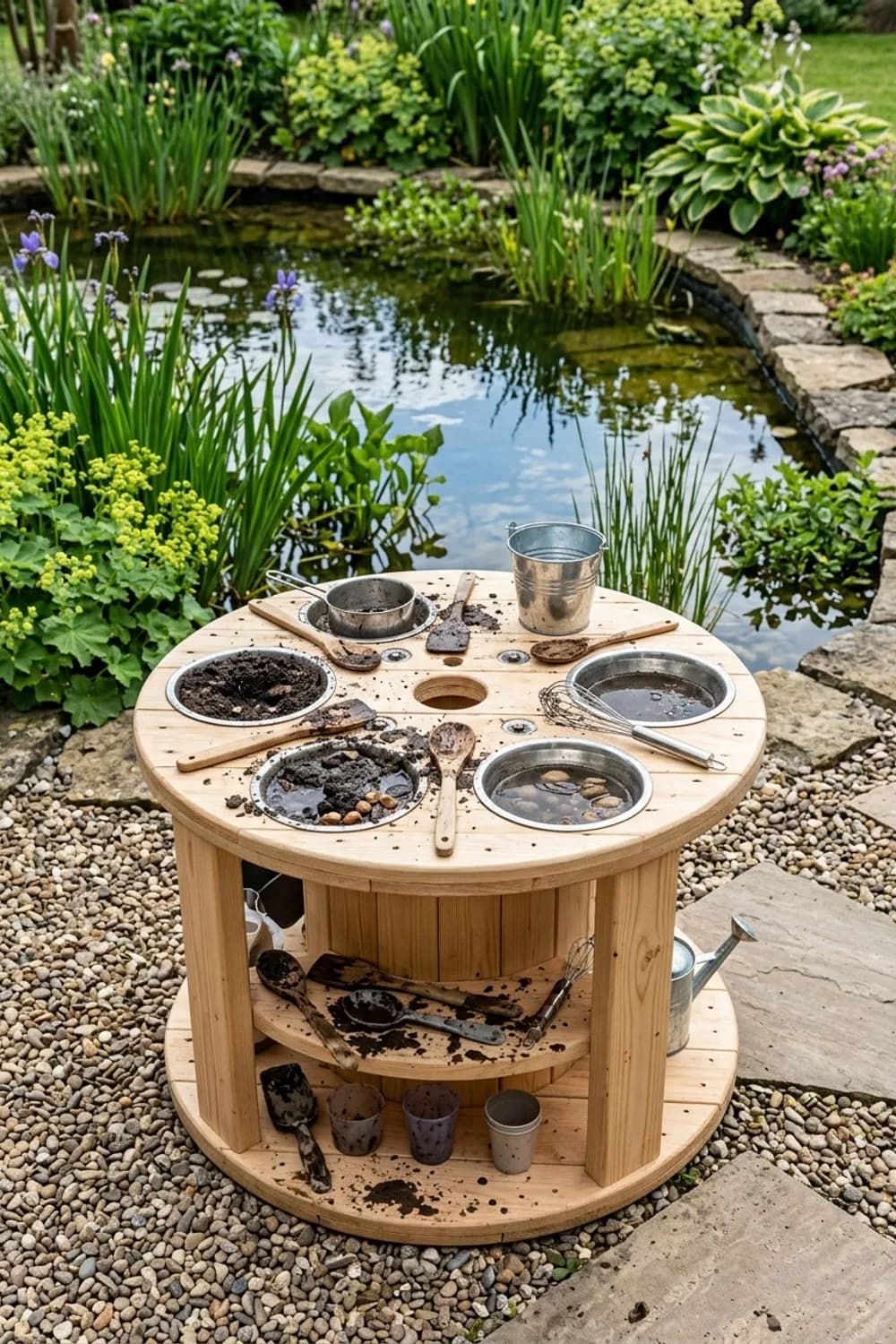 Die Kinder-Matschküche: Kreativer Spielspaß im Freien – Kabeltrommel im Garten: 9 kreative Ideen