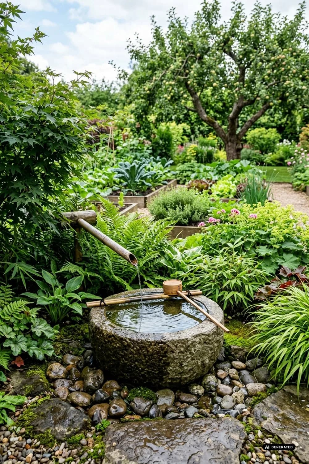 Wasserspiel (Tsukubai oder Shishi-odoshi): Fließende Ruhe – Kleiner japanischer Garten: 7 schöne Ideen