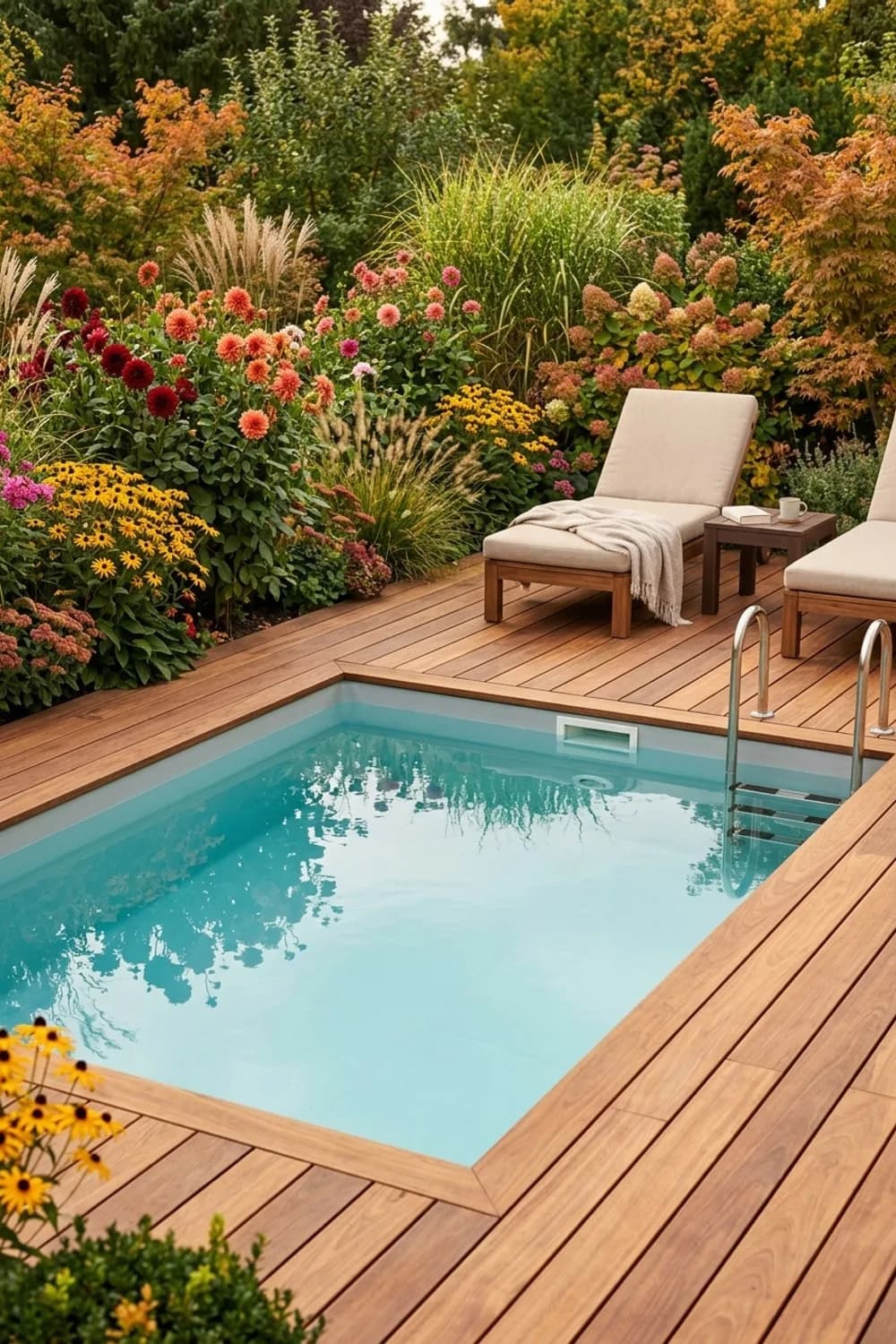 Das Holzdeck mit integriertem Tauchbecken: Natürliche Harmonie – Kleiner Pool im Garten: 7 schöne Ideen