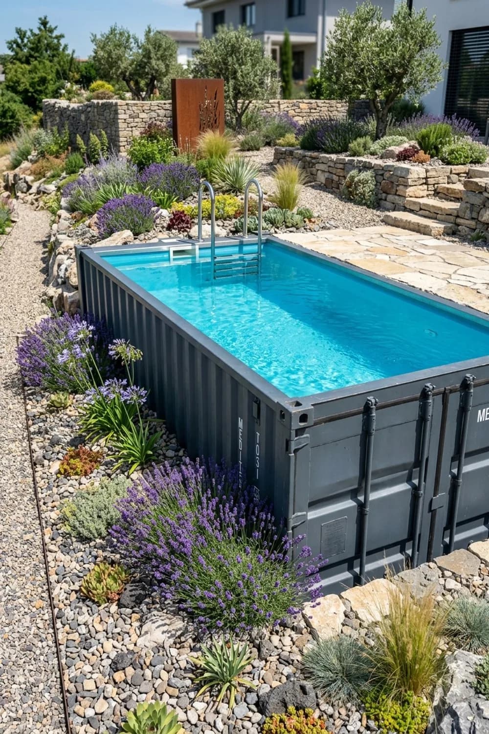 Der Container-Pool: Upcycling mit industriellem Charme – Kleiner Pool im Garten: 7 schöne Ideen