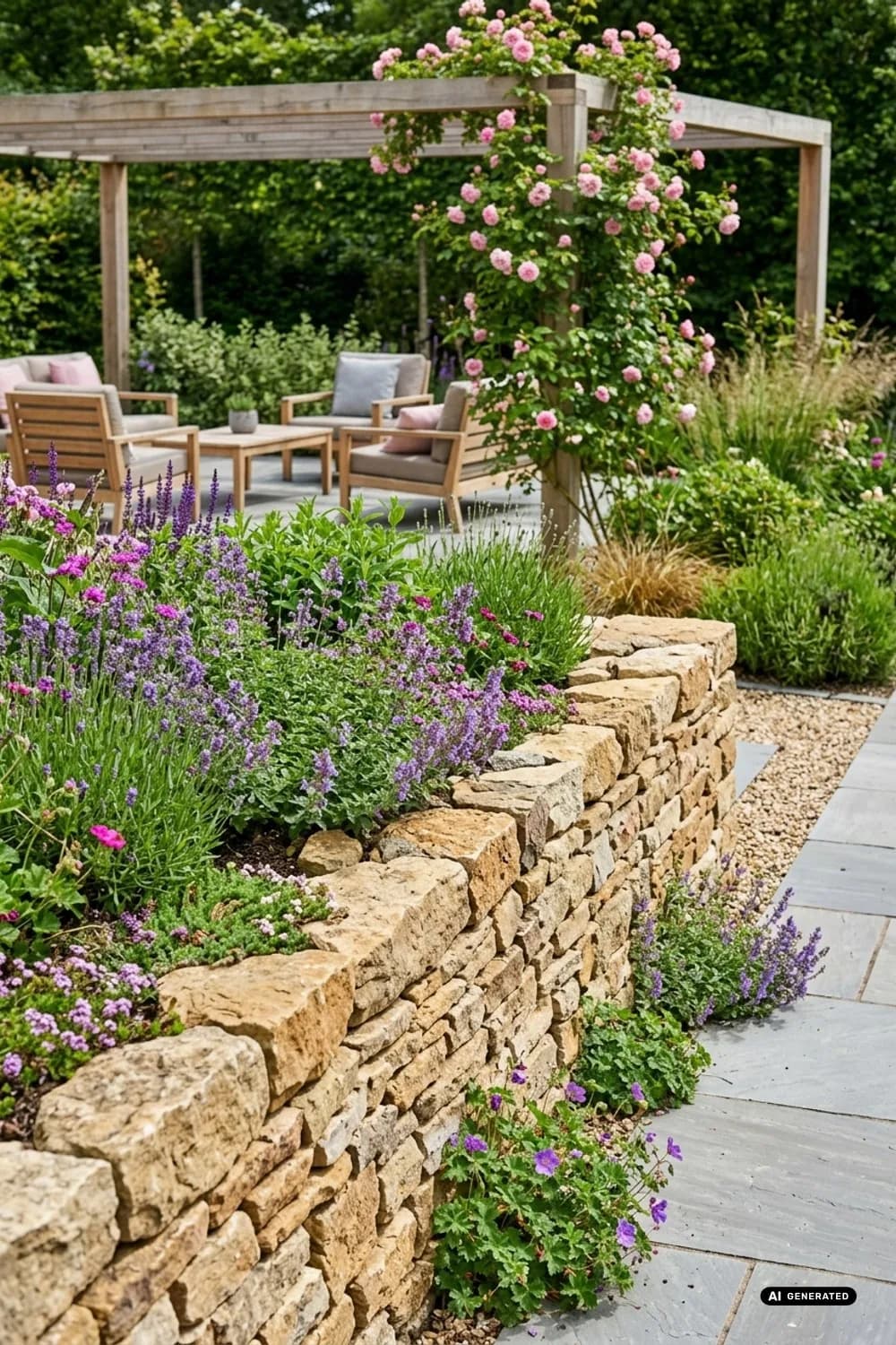 Lebendige Trockenmauer: Mehr als nur eine Begrenzung – Kreative Garten-Ideen: 7 schöne Inspirationen