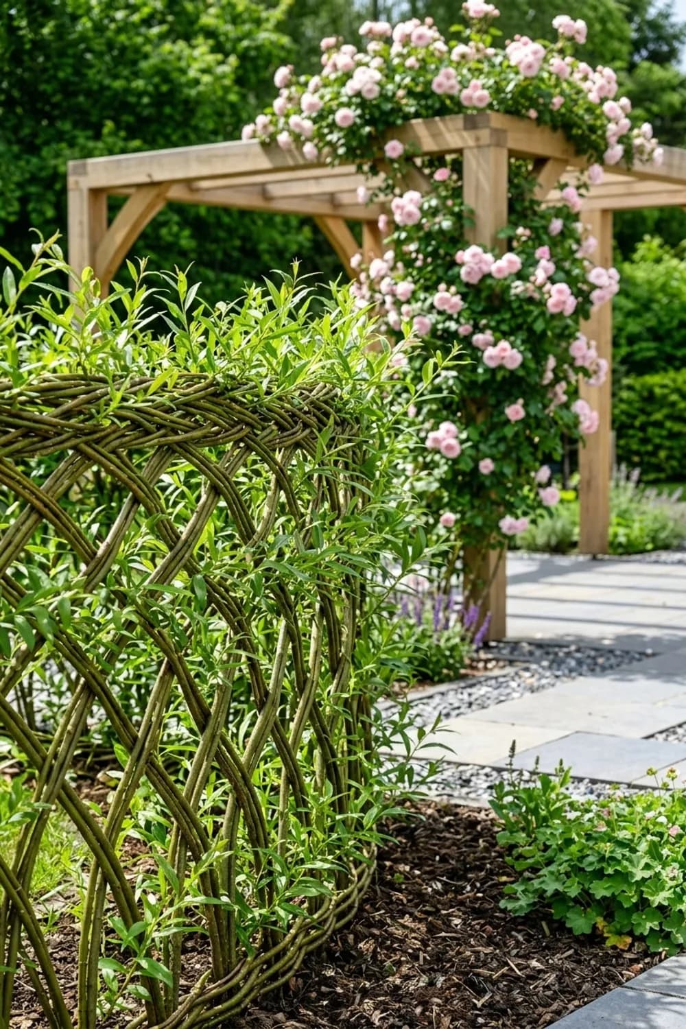 Lebender Weidenzaun: Natürliche Verflechtungen – Kreativer Sichtschutz im Garten: 10 schöne Ideen
