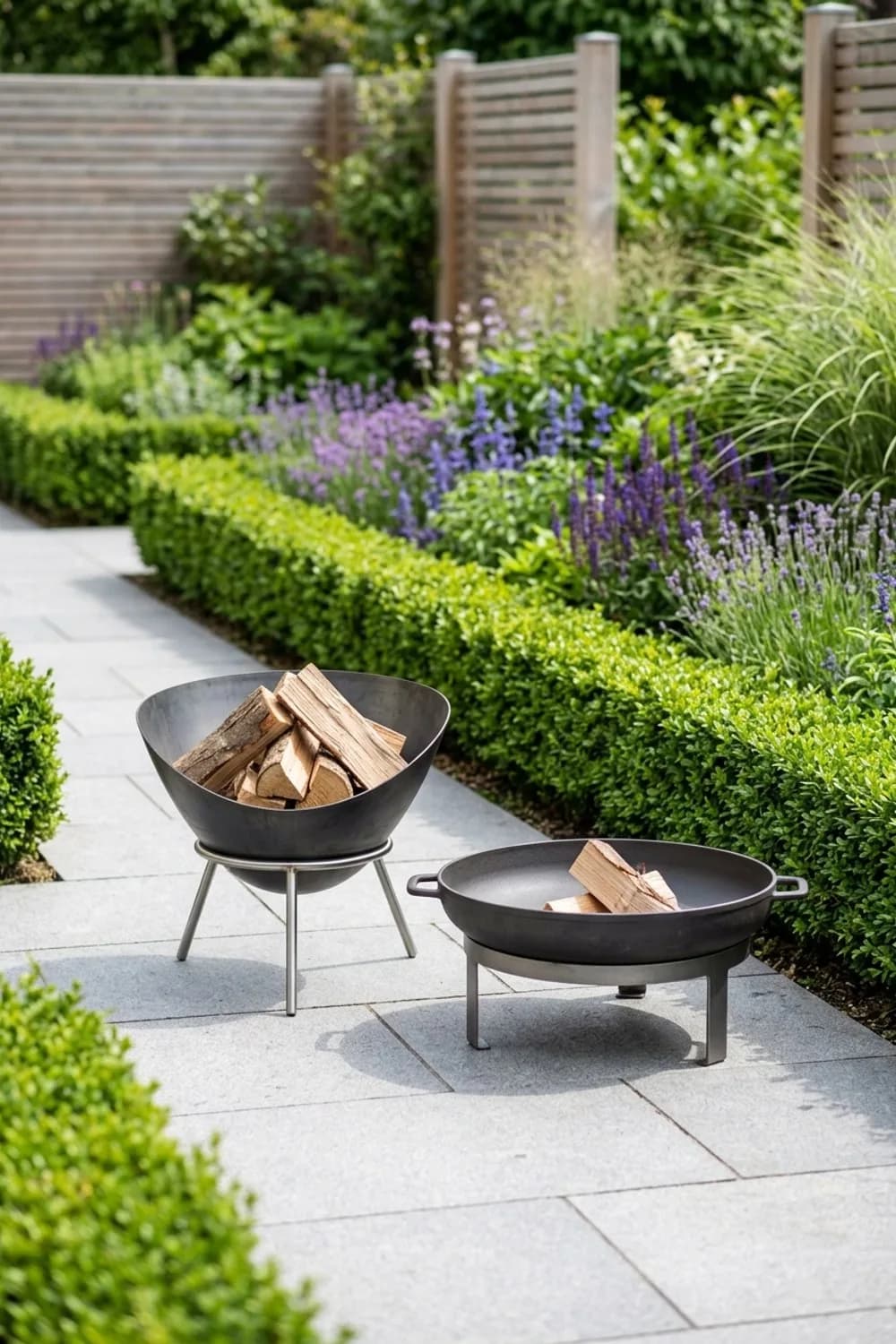 Die mobile Lösung: Flexible Feuerkörbe auf der Terrasse – Lagerfeuerstelle im Garten: 11 schöne Ideen