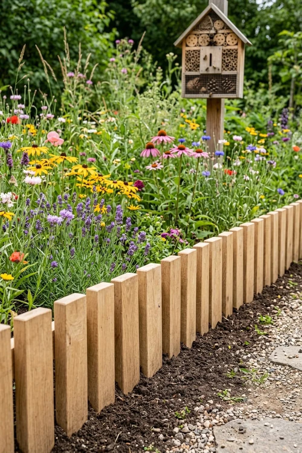 Kräuterbeet-Einfassung: Rustikaler Charme im Garten – Lattenrost-Upcycling im Garten: 7 kreative Ideen