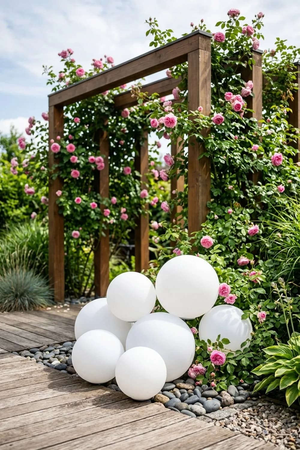Kugeln als Kunstobjekt: Gruppen und Cluster arrangieren – Leuchtkugeln im Garten: 8 schöne Ideen
