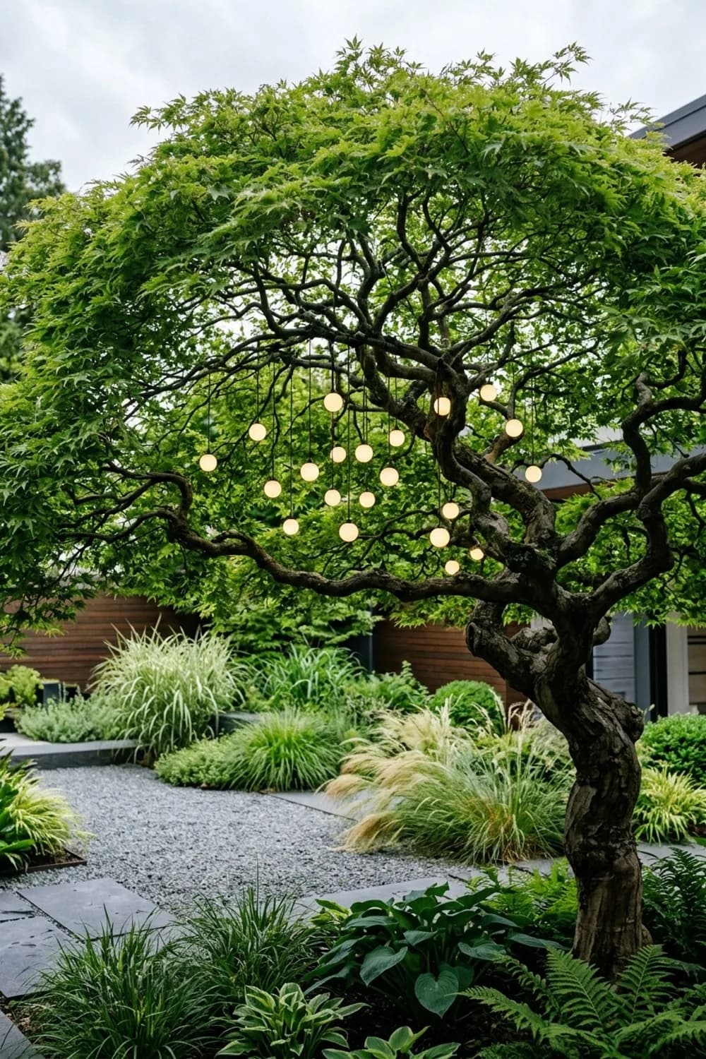 Leuchtende Baumgeister: Kugeln in den Ästen – Leuchtkugeln im Garten: 8 schöne Ideen