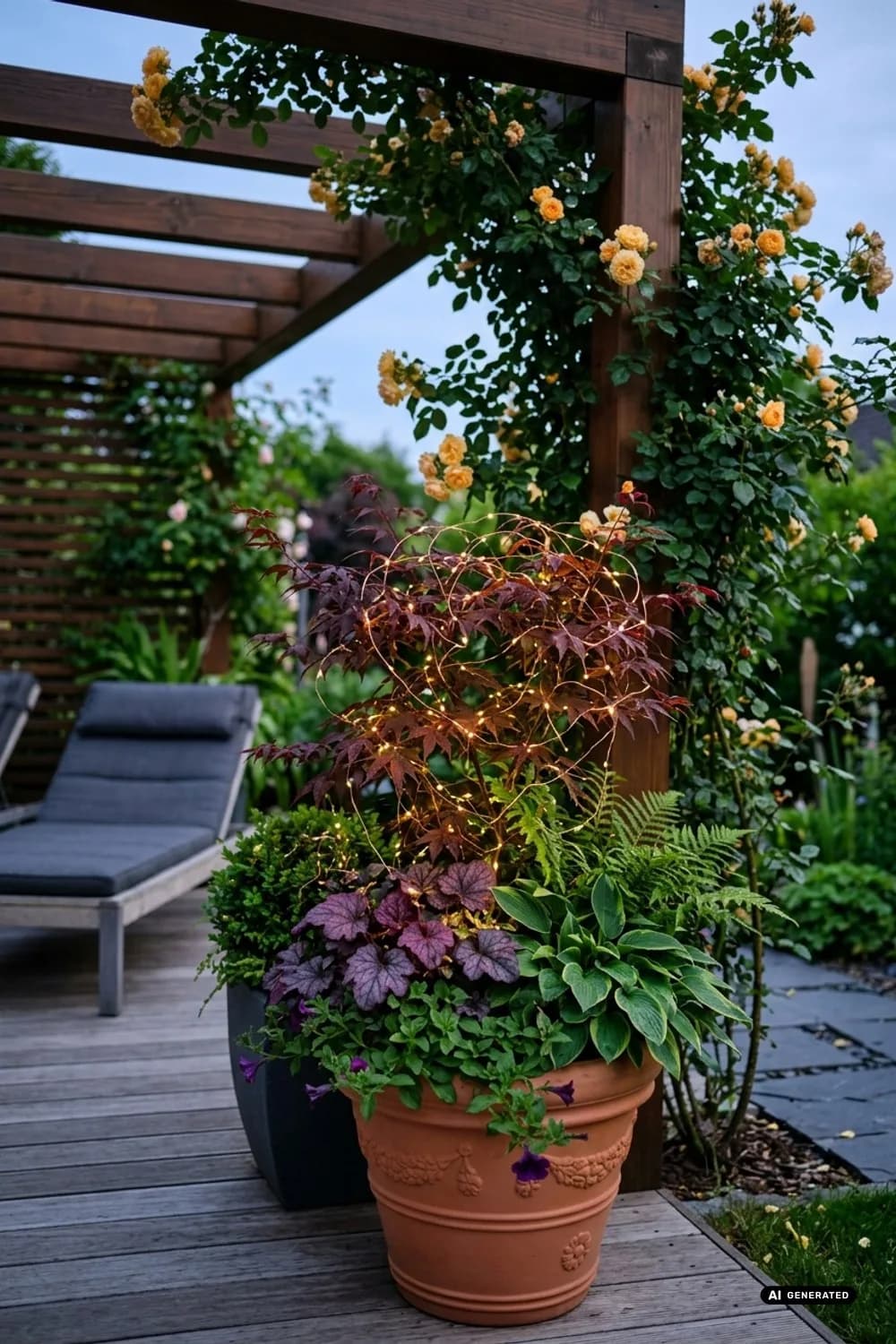 In Pflanzkübeln und Hochbeeten: Leuchtende Akzente im Grünen – Lichterkette im Garten: 9 schöne Ideen