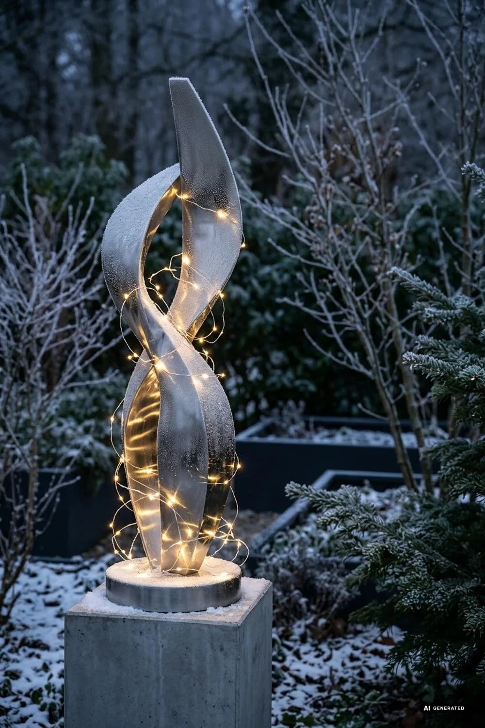 Gartenfiguren und Skulpturen: Ins rechte Licht gerückt – 18 Ideen für Lichterketten im Garten, die magisch wirken