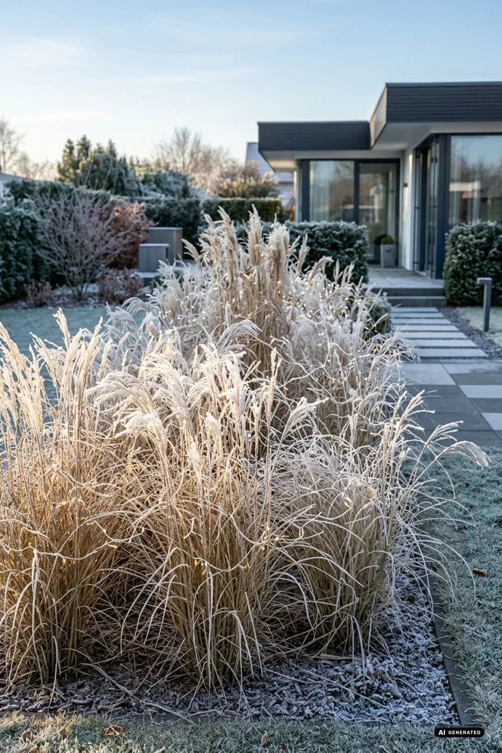 Ziergräser: Frostiger Lichtertanz – 18 Ideen für Lichterketten im Garten, die magisch wirken