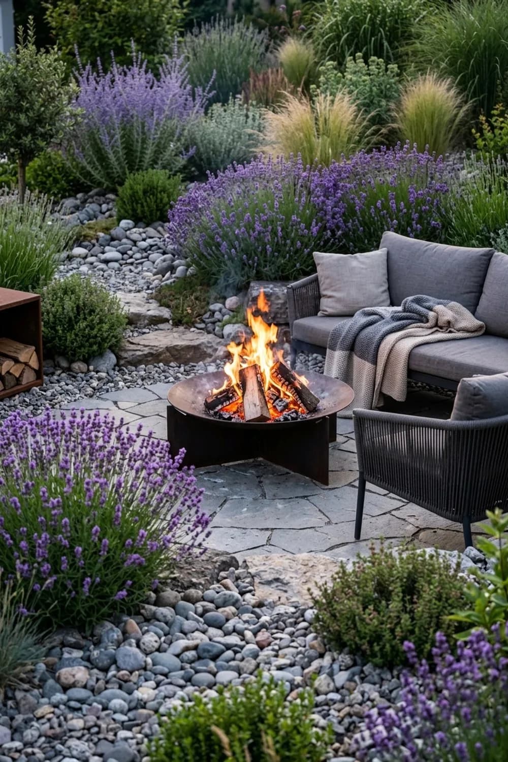 Das Feuer-Element: Wärme und Atmosphäre mit einer Feuerschale – Loungeecke im Garten: 11 gemütliche Ideen