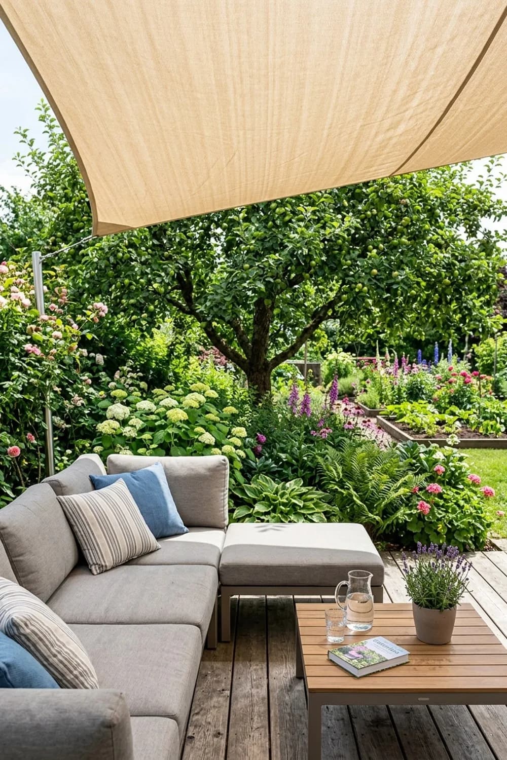 Geschützt und geborgen: Schattenplatz unter Pergola oder Sonnensegel – Loungeecke im Garten: 11 gemütliche Ideen