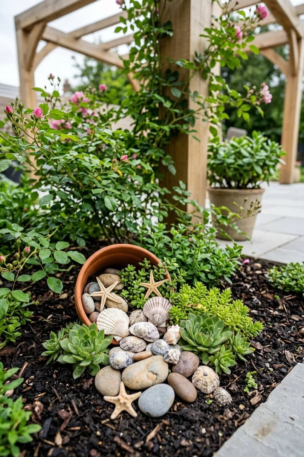 Muscheln und Steine: Kleine Schätze groß in Szene setzen – Maritime Deko im Garten: 7 schöne Ideen