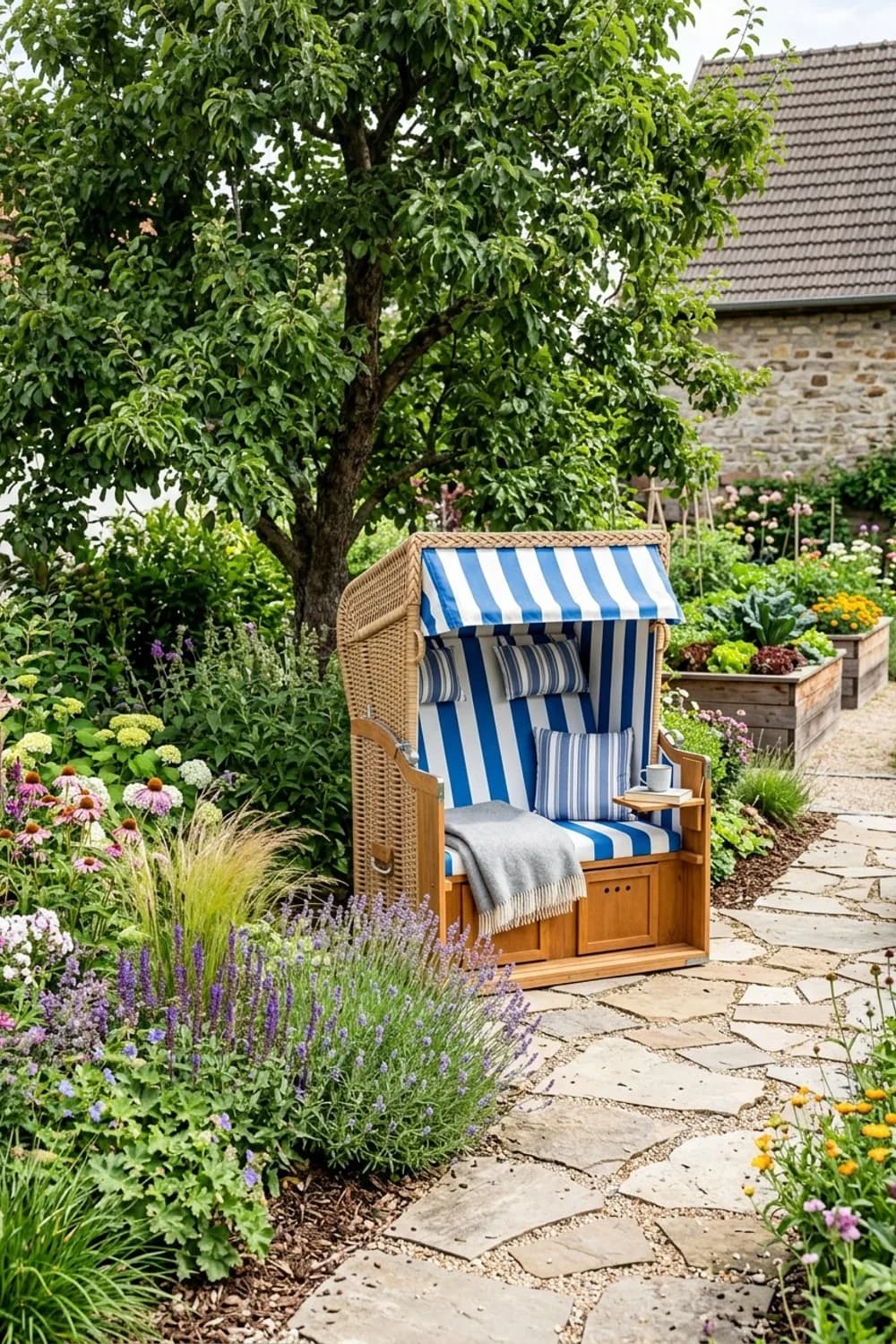 Strandkorb: Die private Urlaubsinsel – Maritime Deko im Garten: 7 schöne Ideen