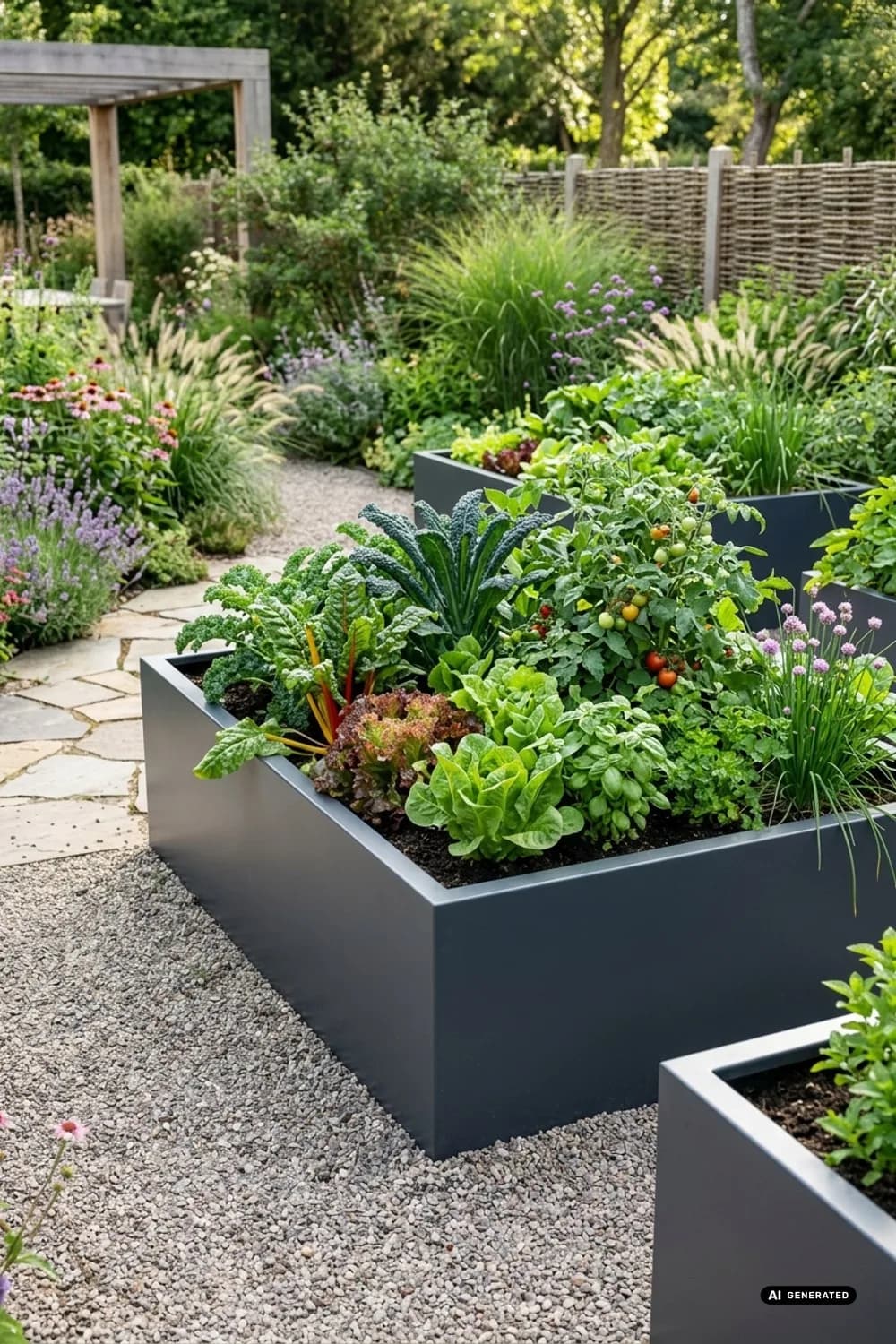 Hochbeete aus modernen Materialien als Designelement – Moderner Garten: 11 schöne Gestaltungsideen