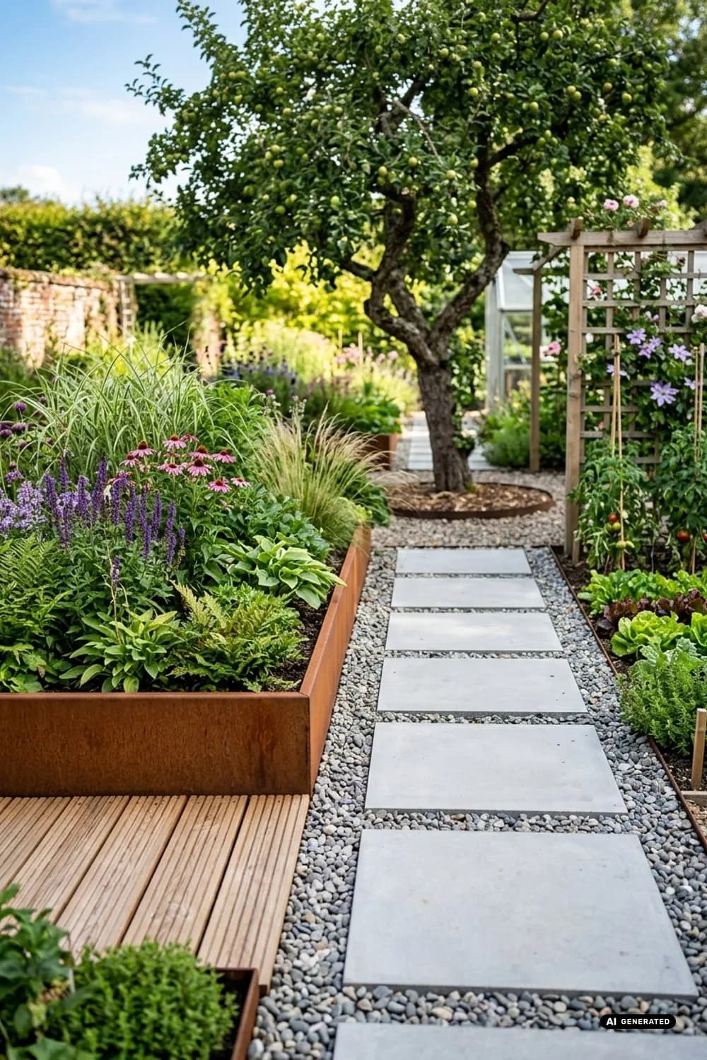 Moderne Materialien: Beton, Cortenstahl und Holz im Dialog – Moderner Garten: 11 schöne Gestaltungsideen