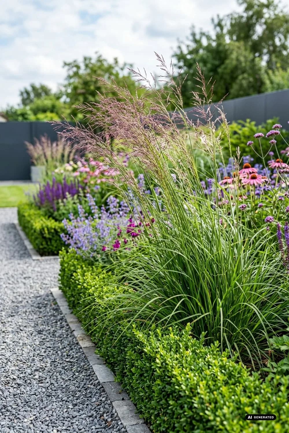 Ziergräser als dynamische Strukturbildner – Moderner Garten: 11 schöne Gestaltungsideen