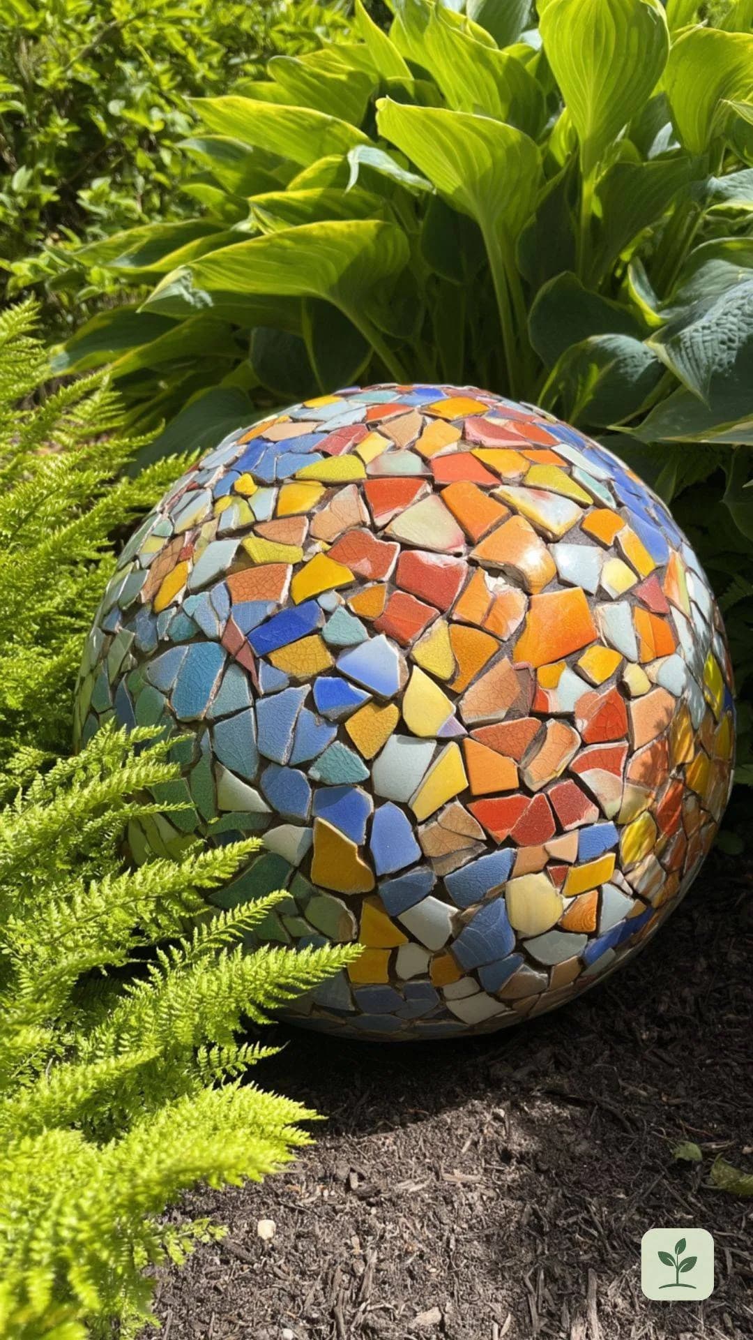 mosaik-kugel-gartendeko-beet