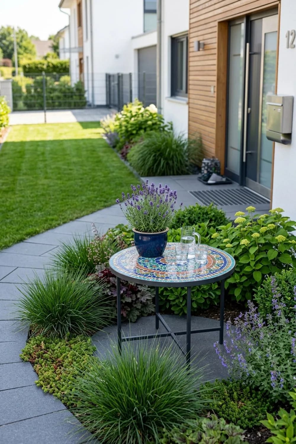 Ein Willkommensgruß im Vorgarten: Der erste Eindruck zählt – Mosaiktisch im Garten: 11 schöne Ideen