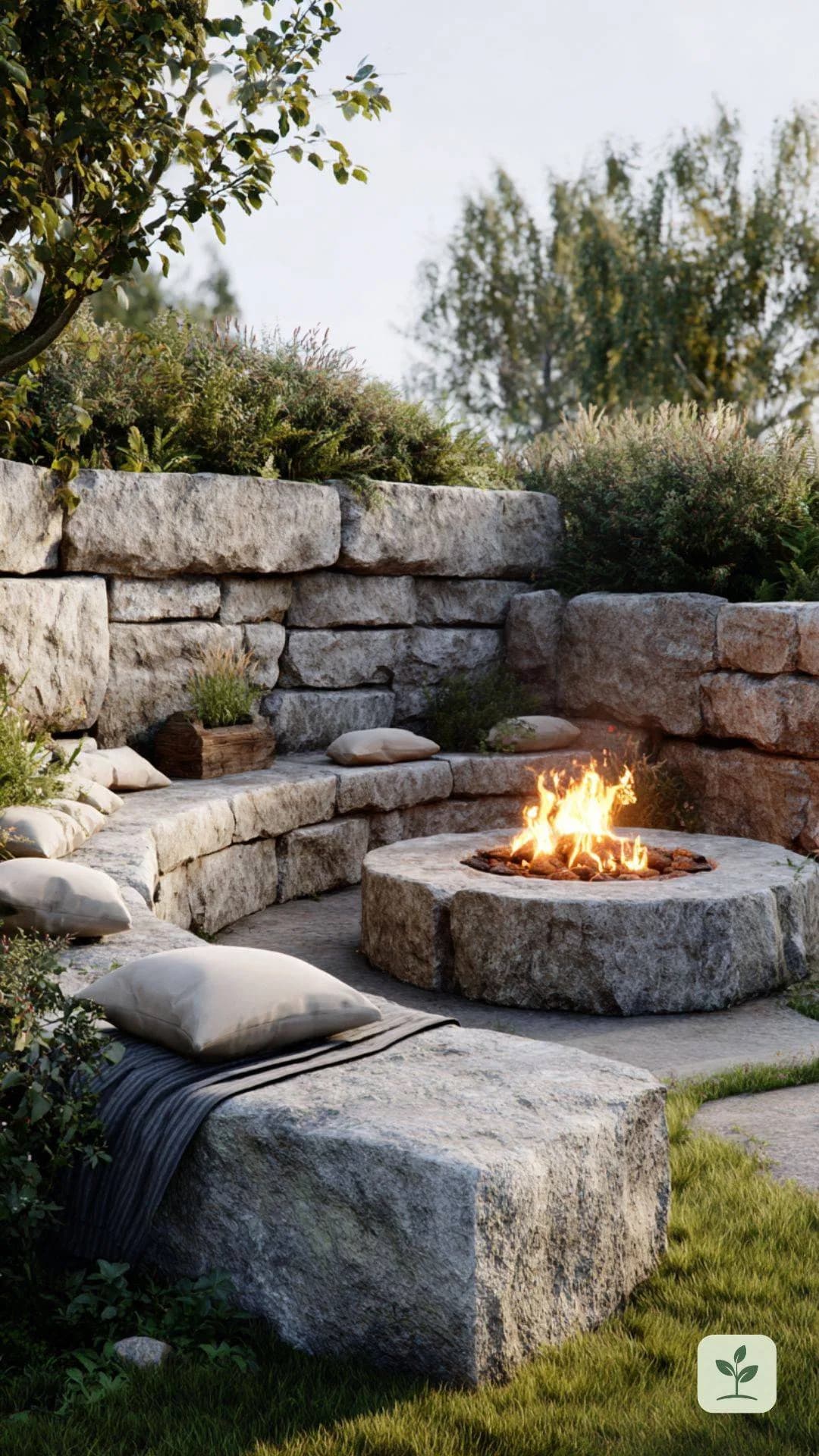 naturstein-sitzmauer-feuerstelle-garten-mit-sitzgelegenheit