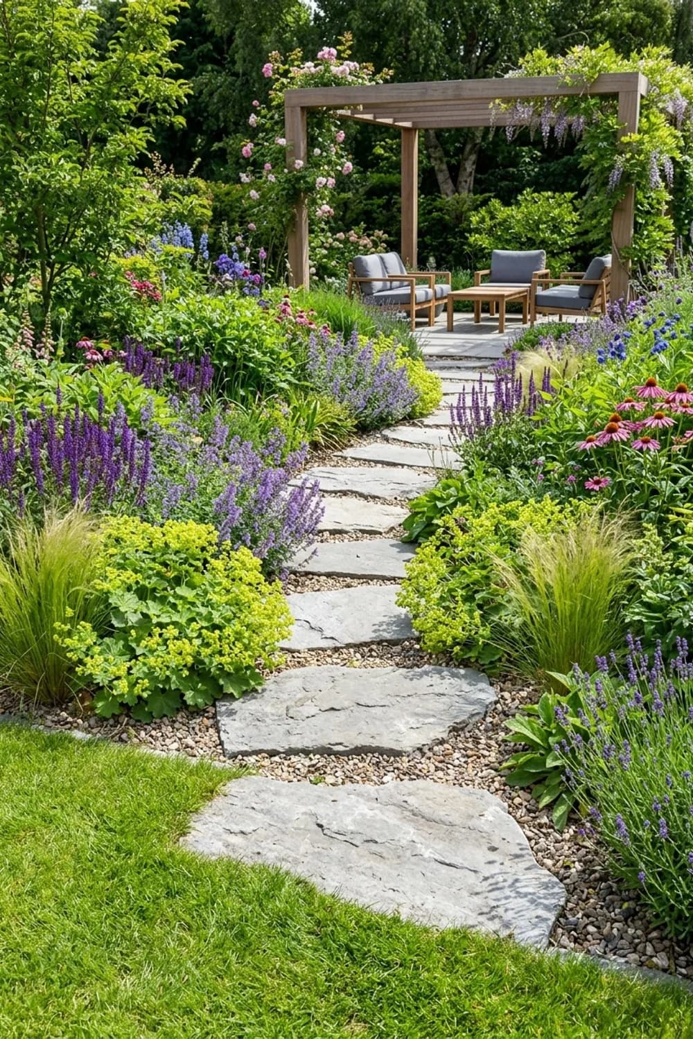 Trittsteine im Rasen: Spielerische Pfade schaffen – Natursteine im Garten: 9 schöne Ideen
