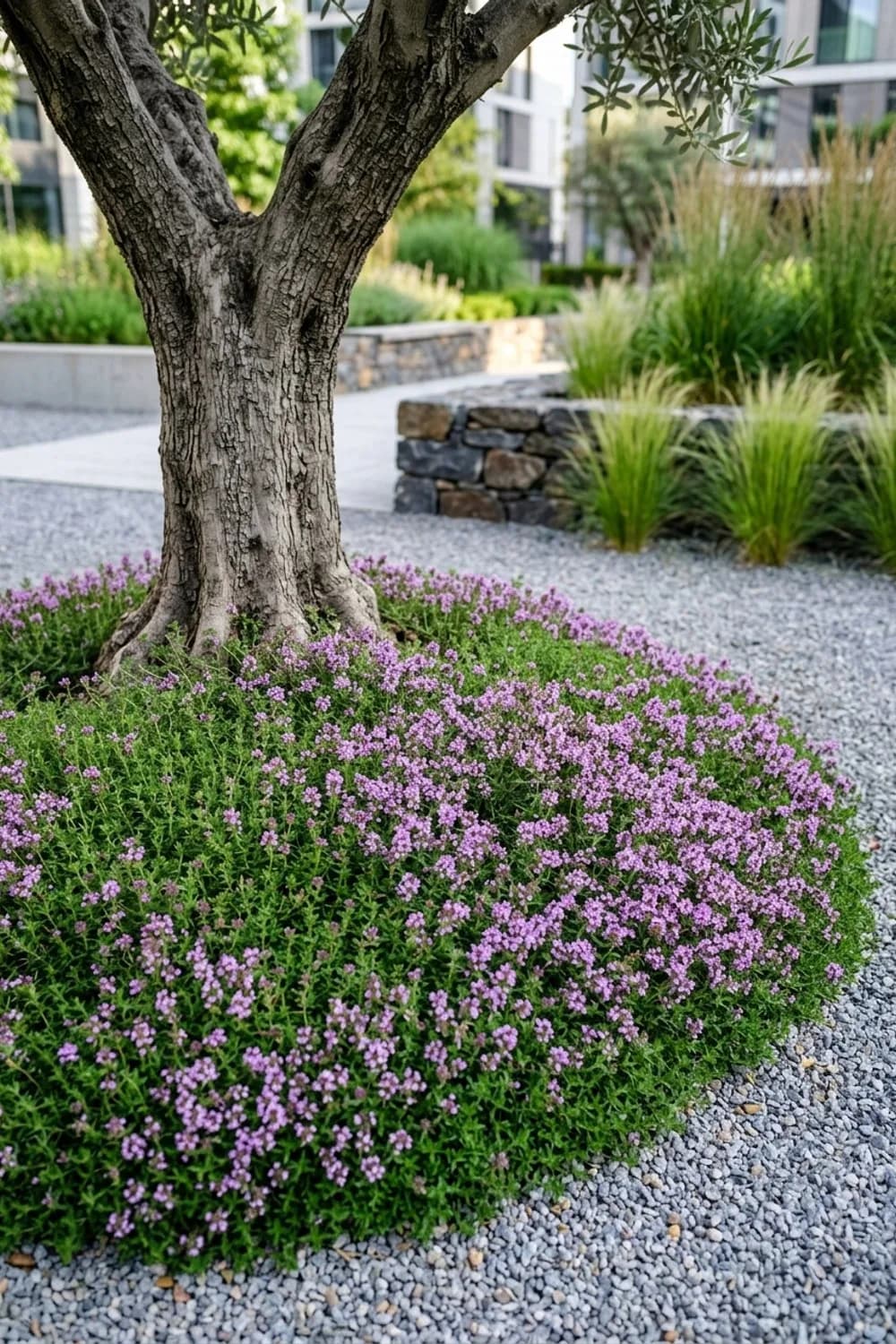 Bodendecker-Thymian: Duftender Teppich – Olivenbaum im Garten: 9 schöne Ideen