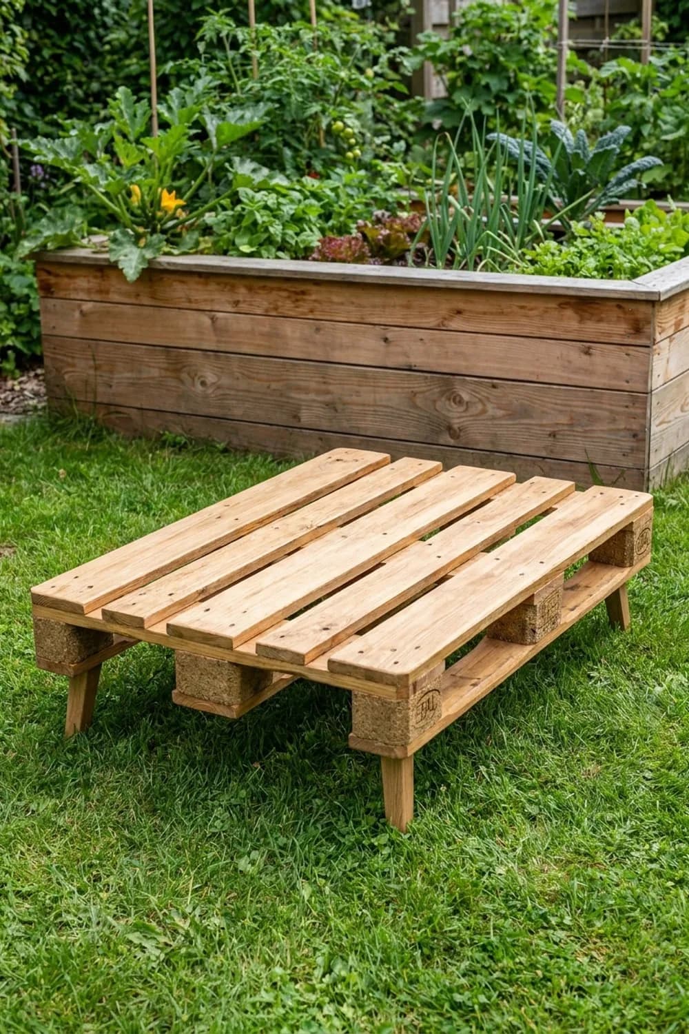Palettentisch: Der rustikale Couchtisch für die Gartenlounge – Palettenmöbel für den Garten: 7 kreative Ideen