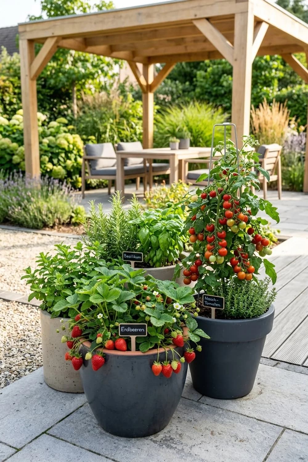 Der mobile Naschgarten: Essbares Glück aus dem Topf – Pflanzenkübel für den Garten: 7 schöne Ideen