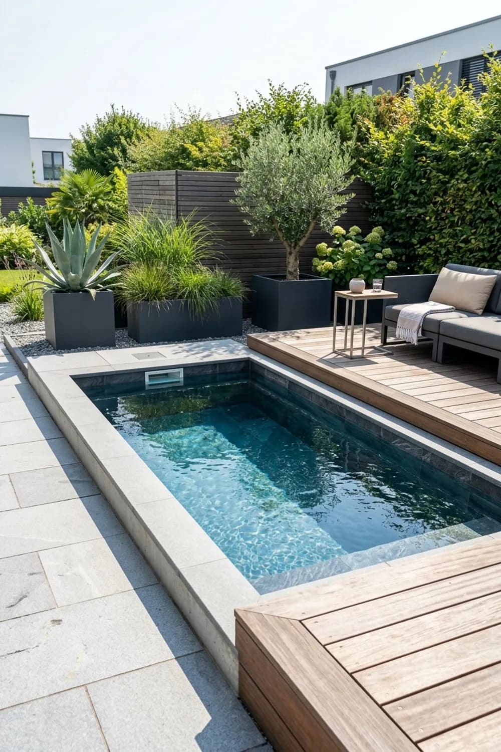 Das Tauchbecken: Minimalistischer Luxus zum Abkühlen – Pool für den kleinen Garten: 9 schöne Ideen