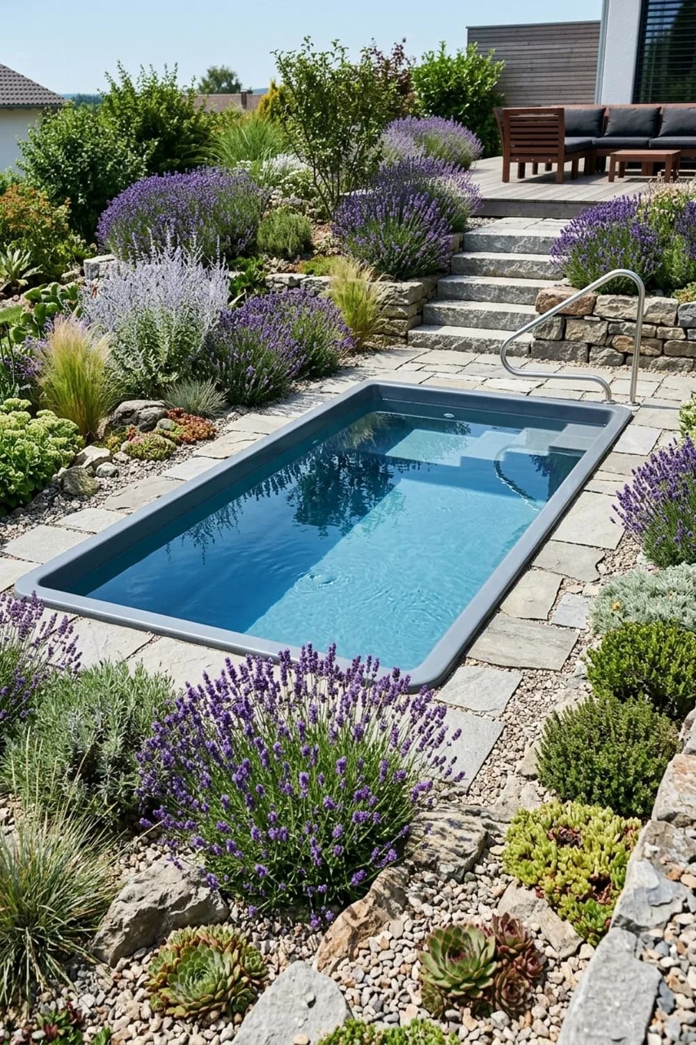 Der GFK-Minipool: Schnell eingebaut und pflegeleicht – Pool für den kleinen Garten: 9 schöne Ideen