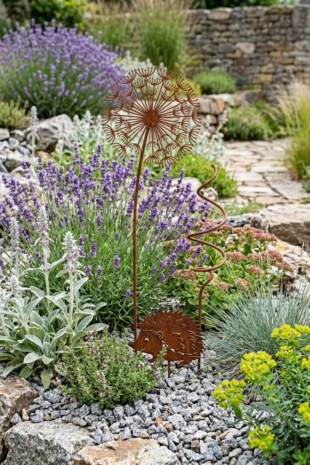 Gartenstecker: Filigrane Akzente im Staudenbeet – Rost-Deko im Garten: 8 schöne Ideen