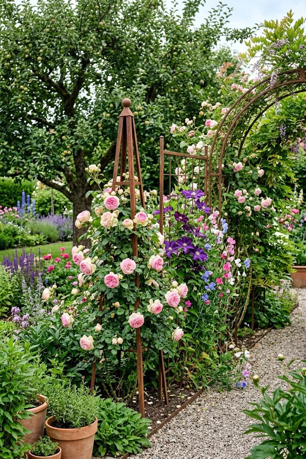 Rankhilfen & Rosenbögen: Vertikale Strukturen mit Charme – Rost-Deko im Garten: 8 schöne Ideen