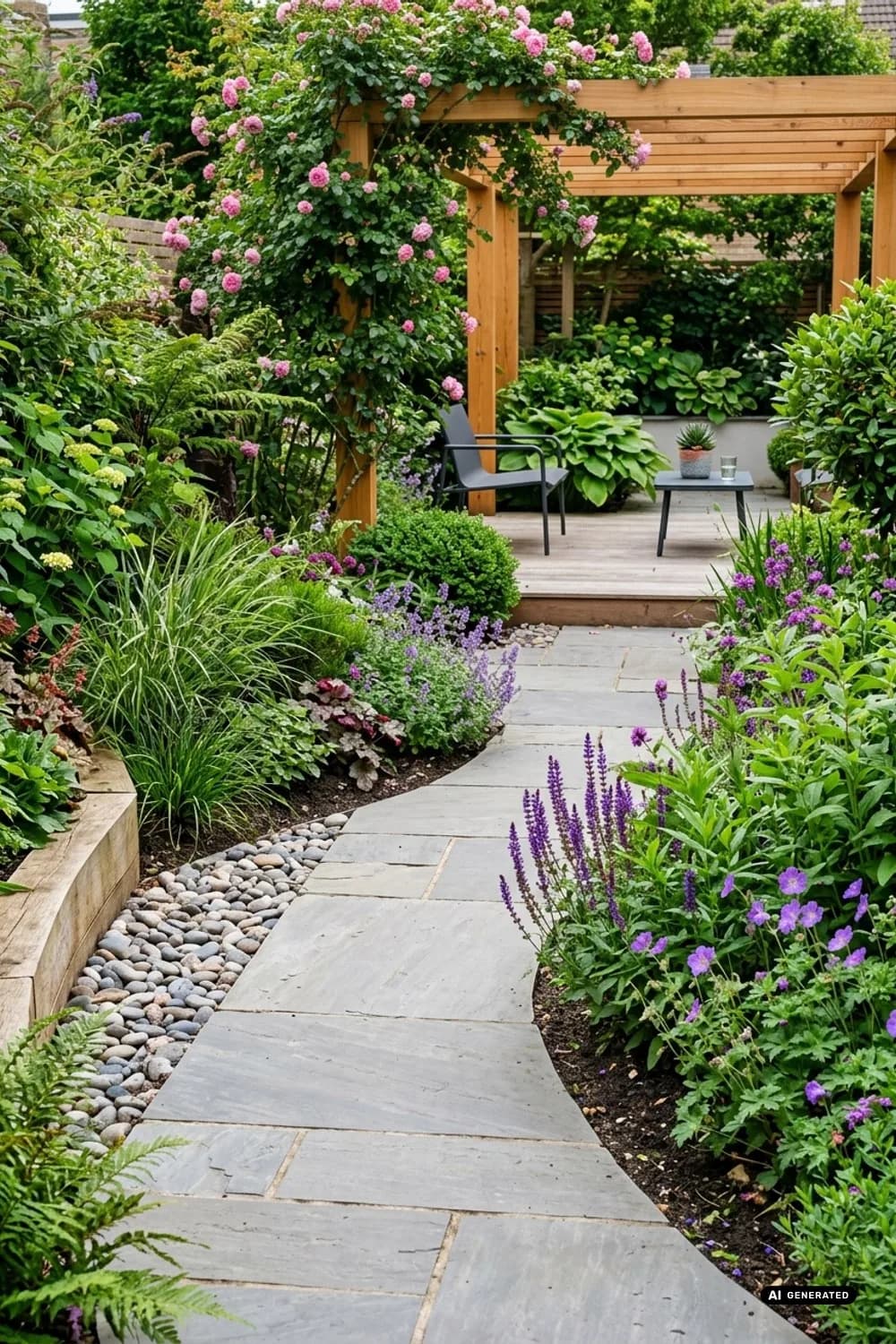 Diagonale Linienführung: Die Perspektive austricksen – Schmaler Garten: 10 clevere Ideen