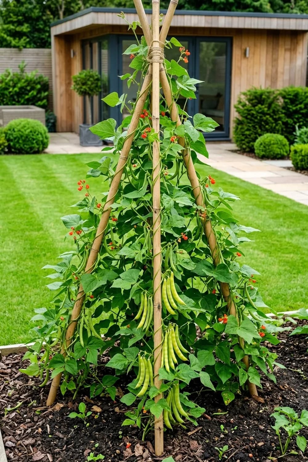 Das Bohnen-Tipi: Kletterspaß mit hohem Nährwert – Selbstversorger-Garten anlegen: 8 schöne Ideen